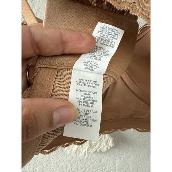 Aerie Show Off Balconette Rooftop Garden Lace Bra Beach Dune Lace Romantic NWT - Picture 8 of 8
